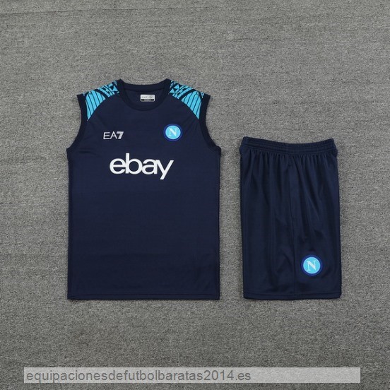 Nuevo Entrenamiento Sin Mangas Conjunto Completo Napoli 24/25 Azul Baratas